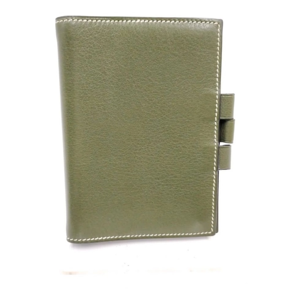 Hermes Diary Cover  Olive Leather